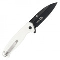 8.25" D2 White Textured Pocket Knife