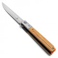 8.5" D2 Natural Wood Pocket Knife