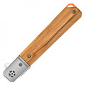 8.5" D2 Natural Wood Pocket Knife