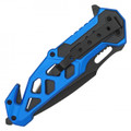8.5" Blue Rescue Pocket Knife