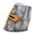8.5" X 6" X 12" Crusader Great Helm