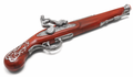 15.25" X 4.5" Floral Flintlock Pistol