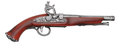 15.5" X 5.5" Flared Flintlock Pistol