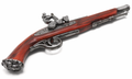 15.5" X 5.5" Flared Flintlock Pistol