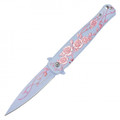 8.75" Blush Rose Pocket Knife