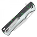 8" Green Lightning Pocket Knife
