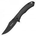 8" Black Damascus Pocket Knife