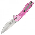 7.75" Pink Damascus Pocket Knife