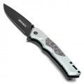 7.75" Gray Camo Pocket Knife
