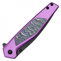 8" Purple Camo Pocket Knife