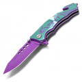 8" Purple Dragon Pocket Knife