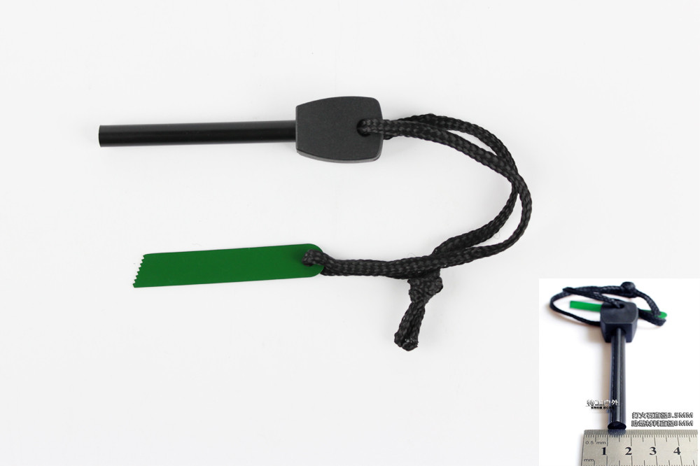 Outdoor Survival Magnesium Flint Tooth Scraper Stone Fire Starter