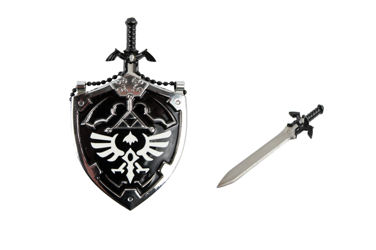 Black Zelda Shield with Grip & Handle