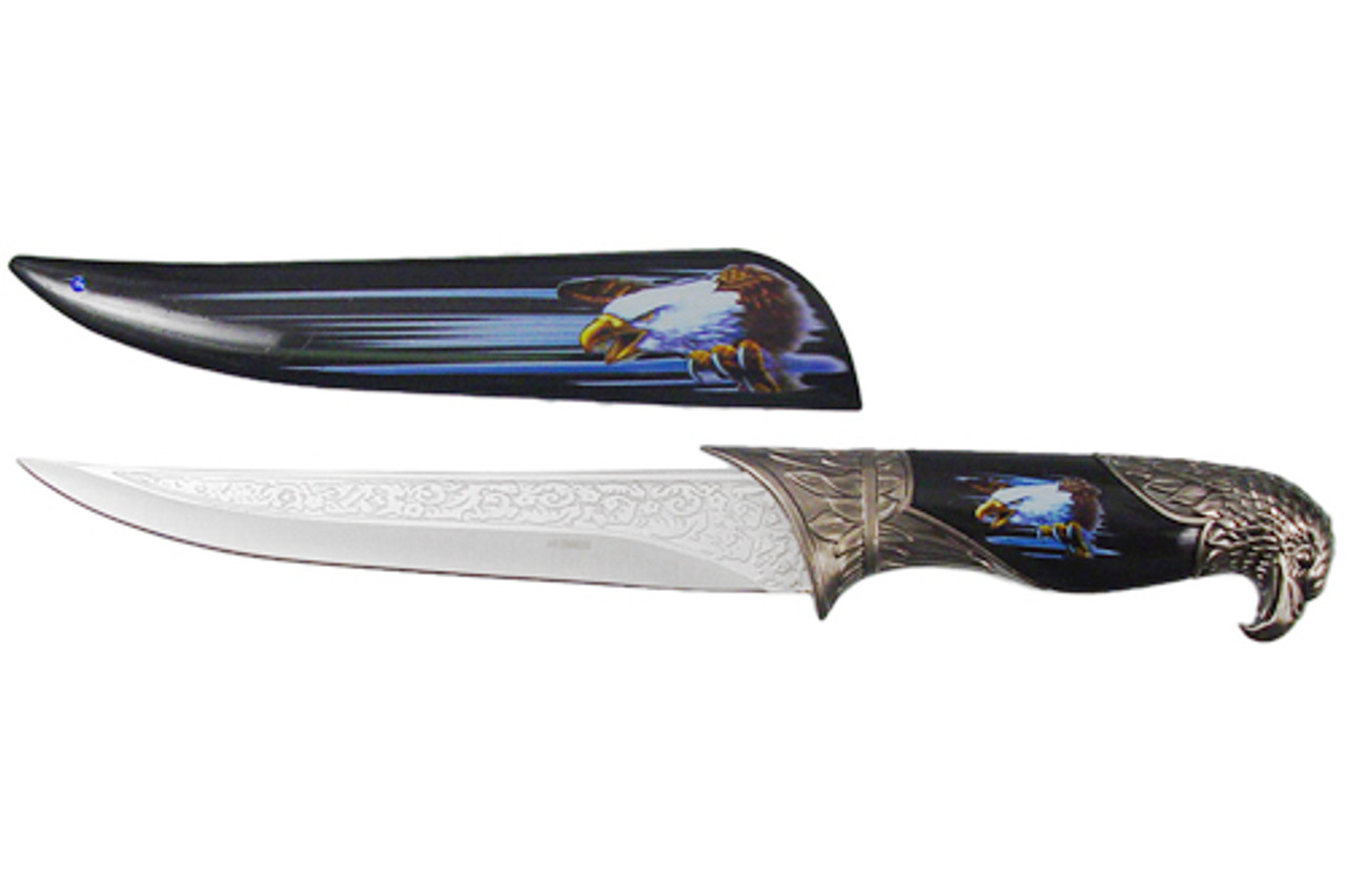 American Eagle Dagger Gift Knife With Colored Scabbard