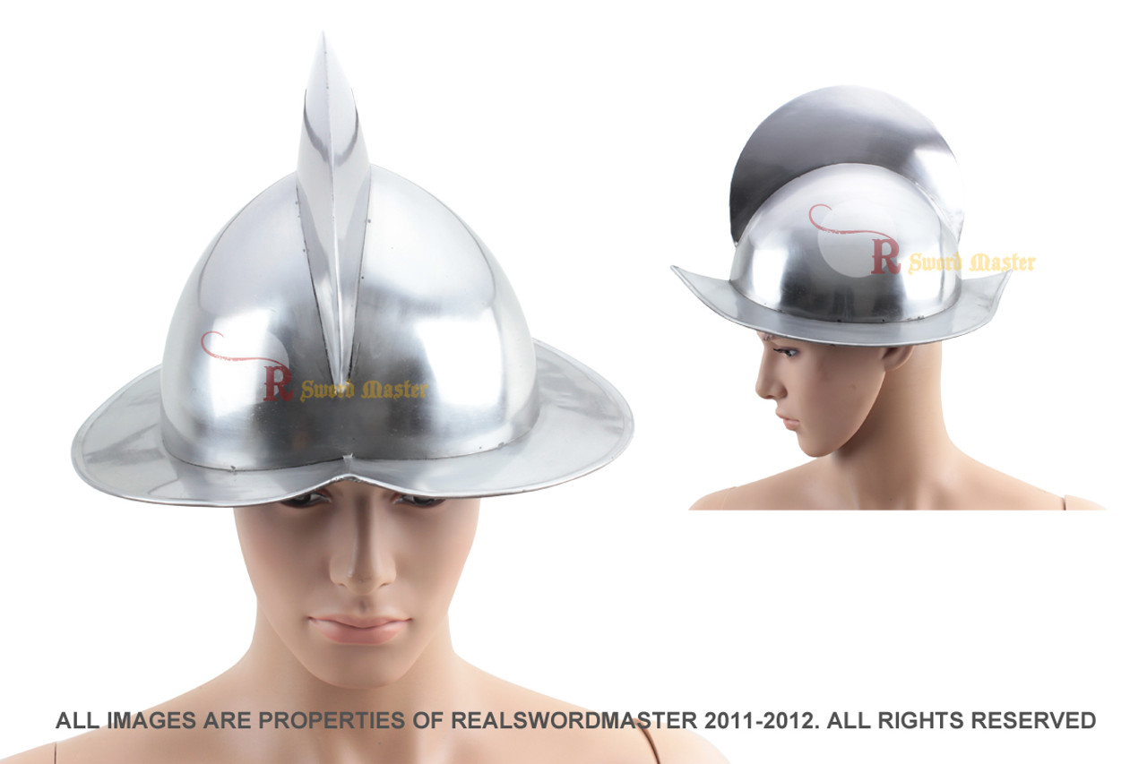 Conquistador Helmet Spanish Military Helmet Battle Gear Costume Accessory Hat 