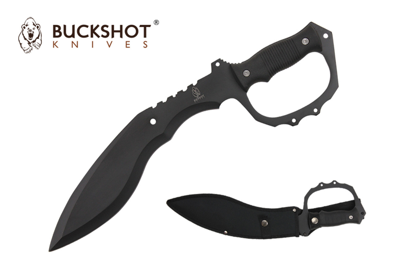 Tactical Kukri 18.5" with Black D-Ring Handle and Nylon Sheath - H4882
