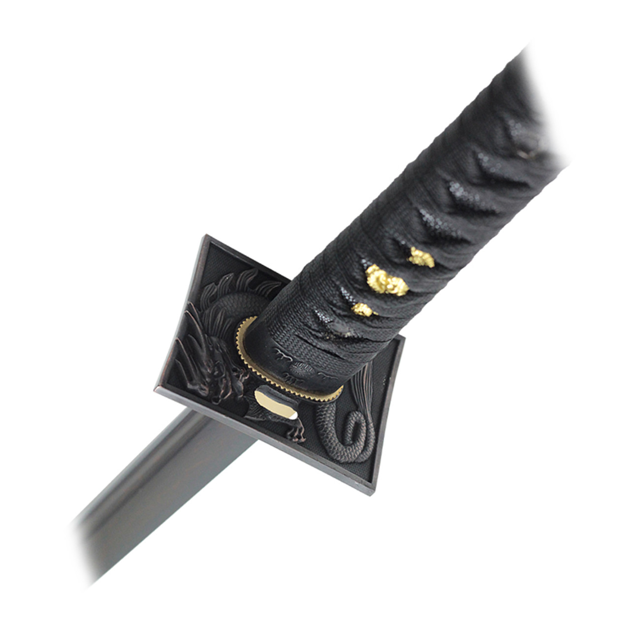 Onikiri Full Tang Folded Carbon Steel Japanese Ninja Katana Sword with Dragon Tsuba