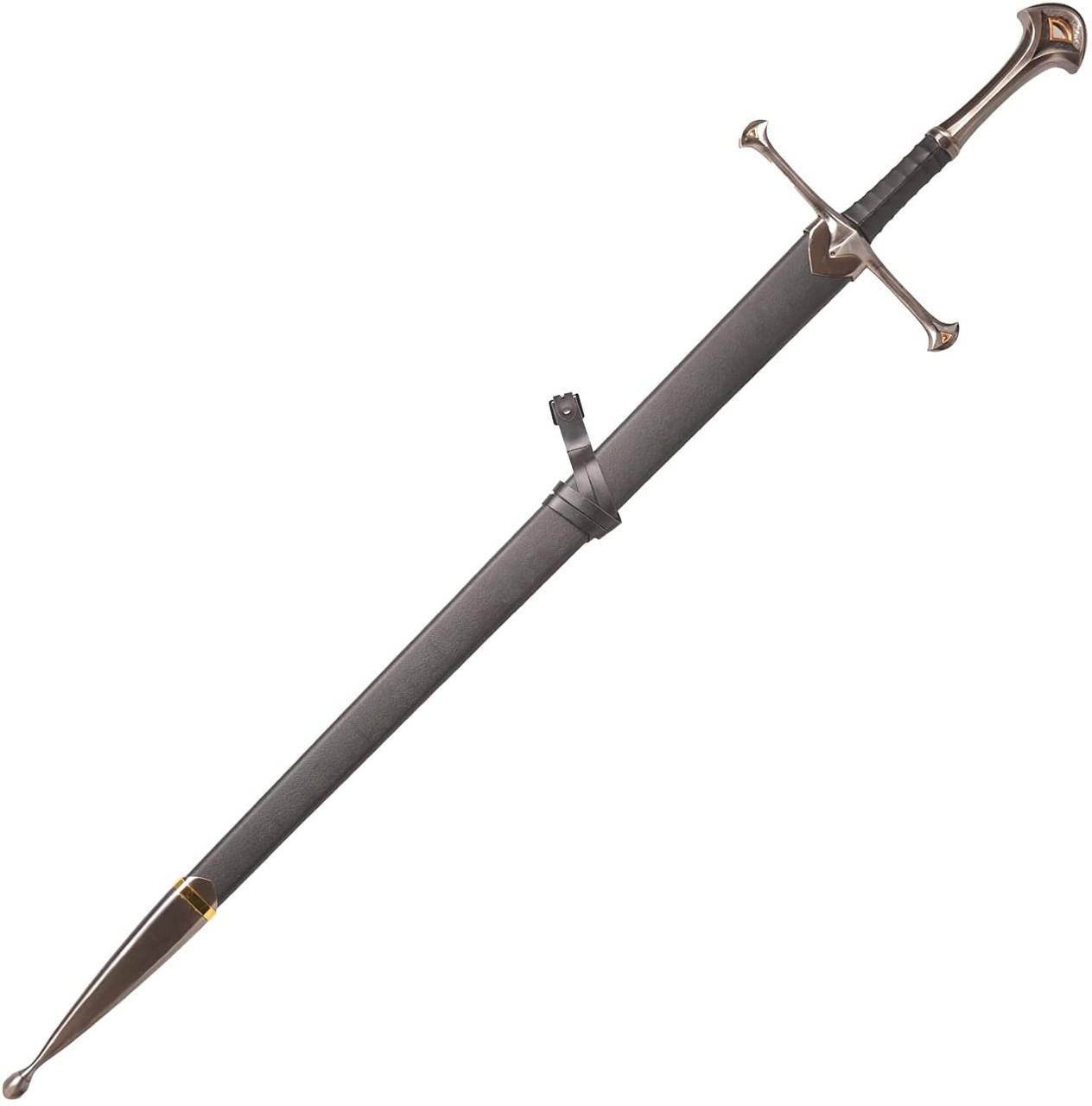 52" European Knight Sword with Leather Straps and Scabbard