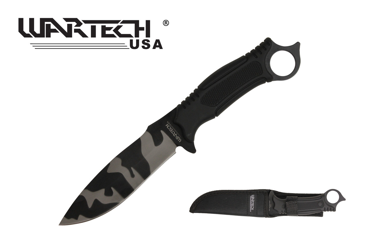 10 1/2" Survival Knife - Camo