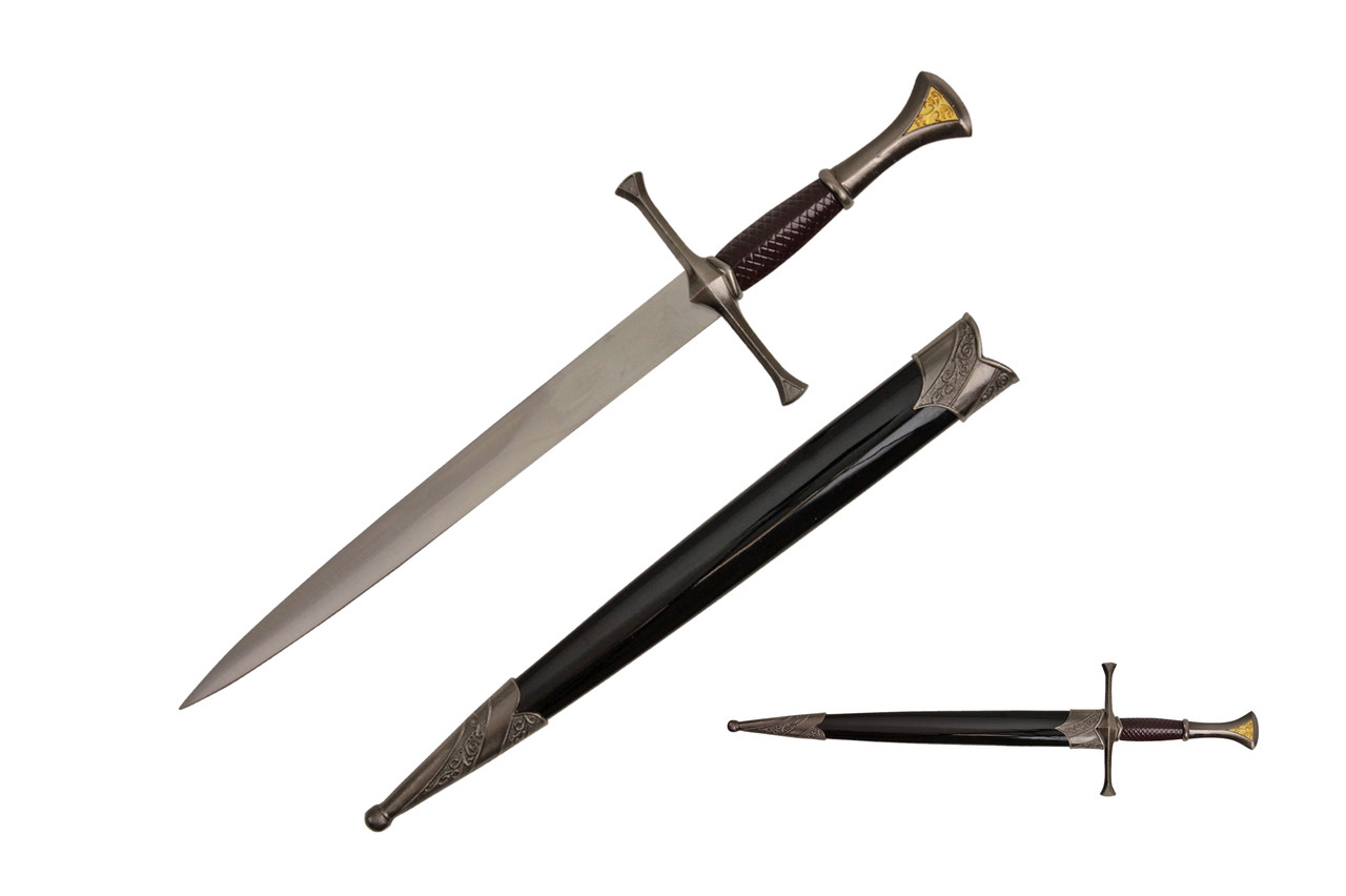 14" Medieval Dagger w/ 440 Stainless Steel Silver Blade 