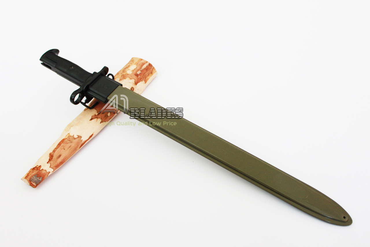 20" WWII Bayonet M1 Garand 1943 M7 440 Stainless Steel Blade