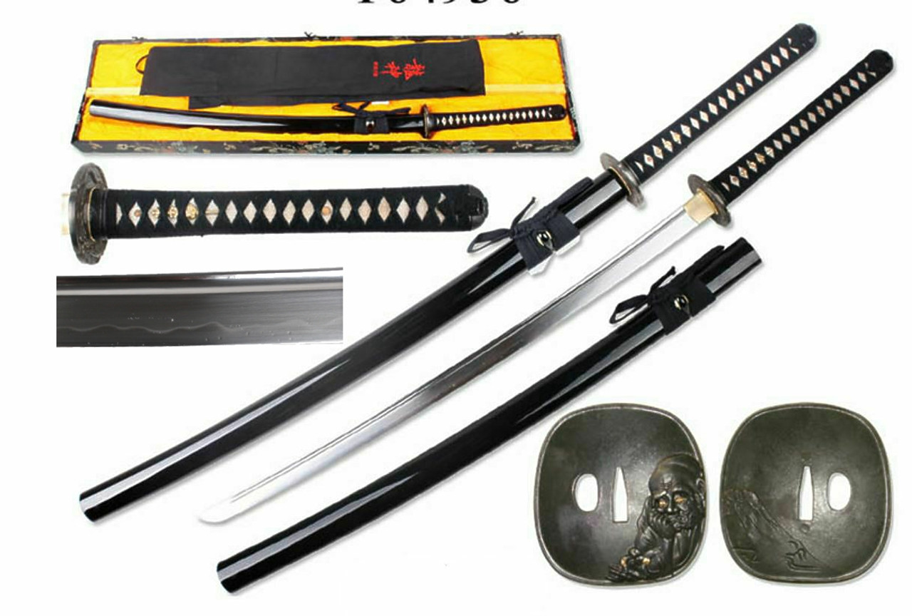 41 1/2" Hand Forged Samurai Katana 1095 High Carbon Steel Shinogi Zukuri Blade Real Hamon & Temper Line