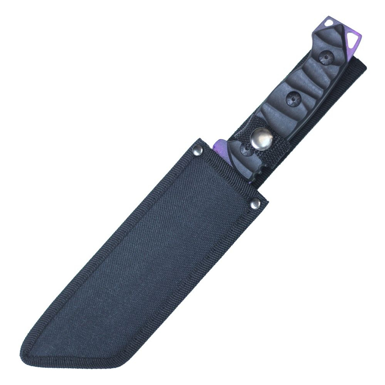 11" Fixed Blade Hunting Machete Knife w/ Sheath - Galaxy