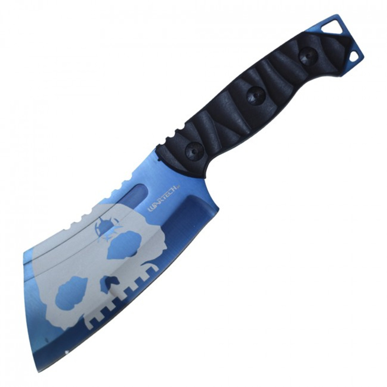 9.5" Fixed Blade Cleaver Knife w/ Sheath - Blue
