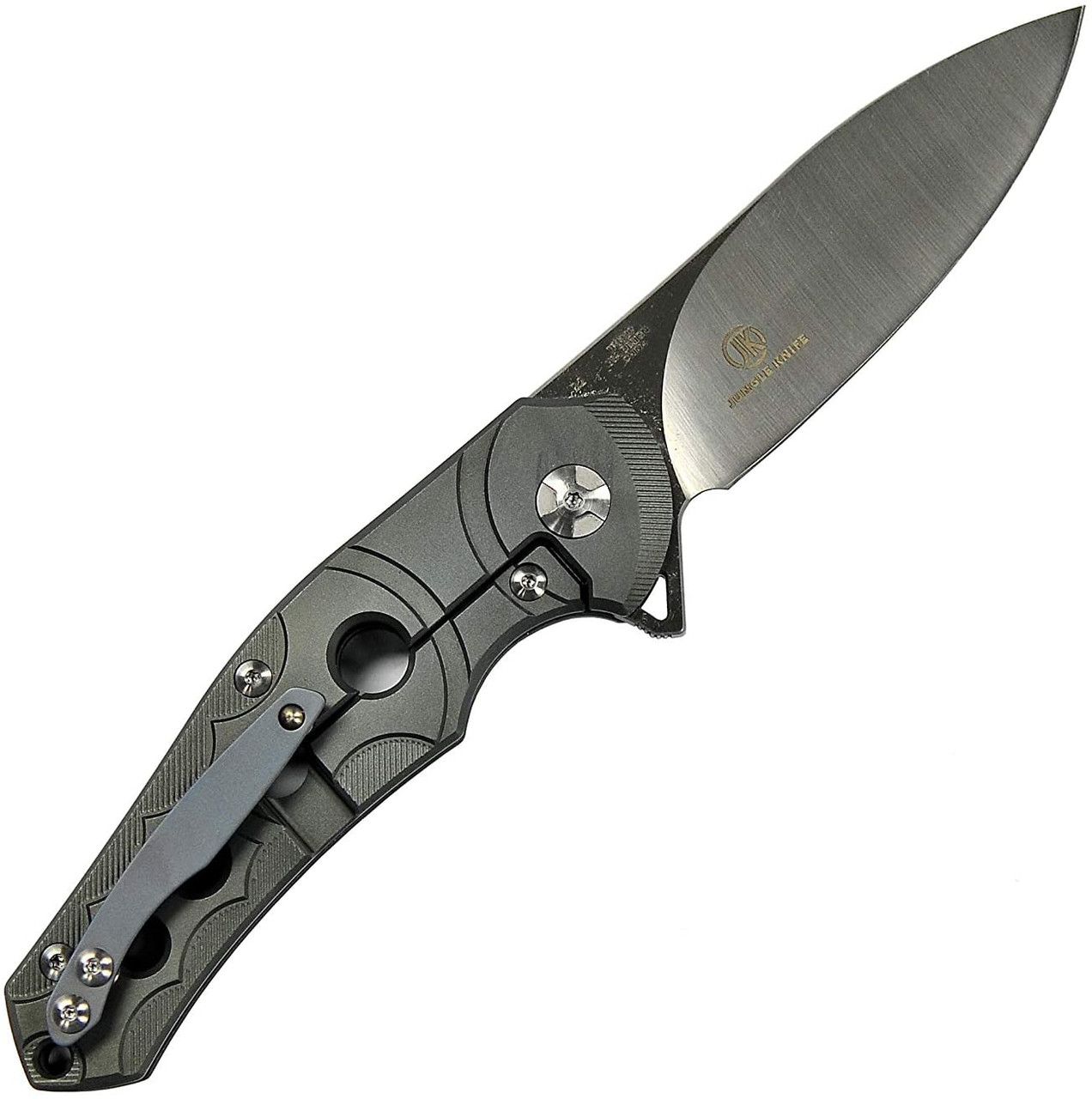 DEFCON JK Series 8" Titanium Handle D2 Folding Knife - TF3329