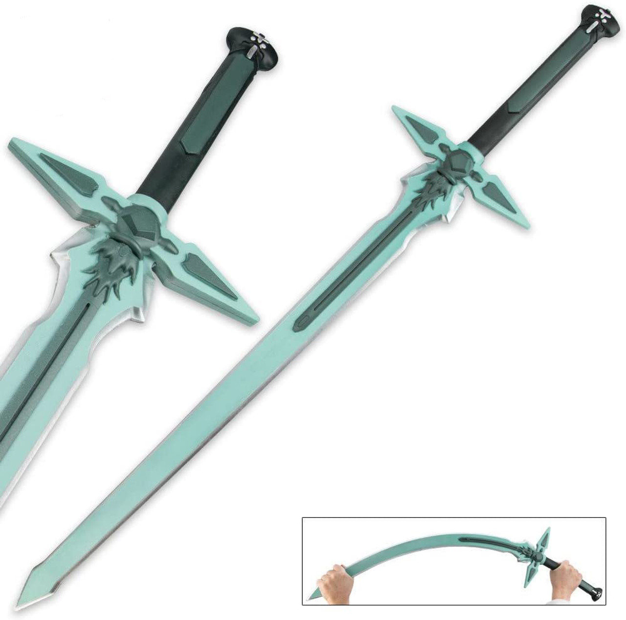Amazon.com : MedievalDepot SAO Kiritos Elucidator Anime Sword Replica :  Sports & Outdoors