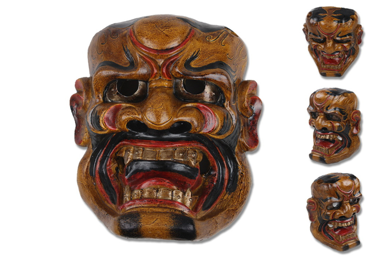 9" x 6.5" Demon Face Sai Holder - Red NEW DESIGN