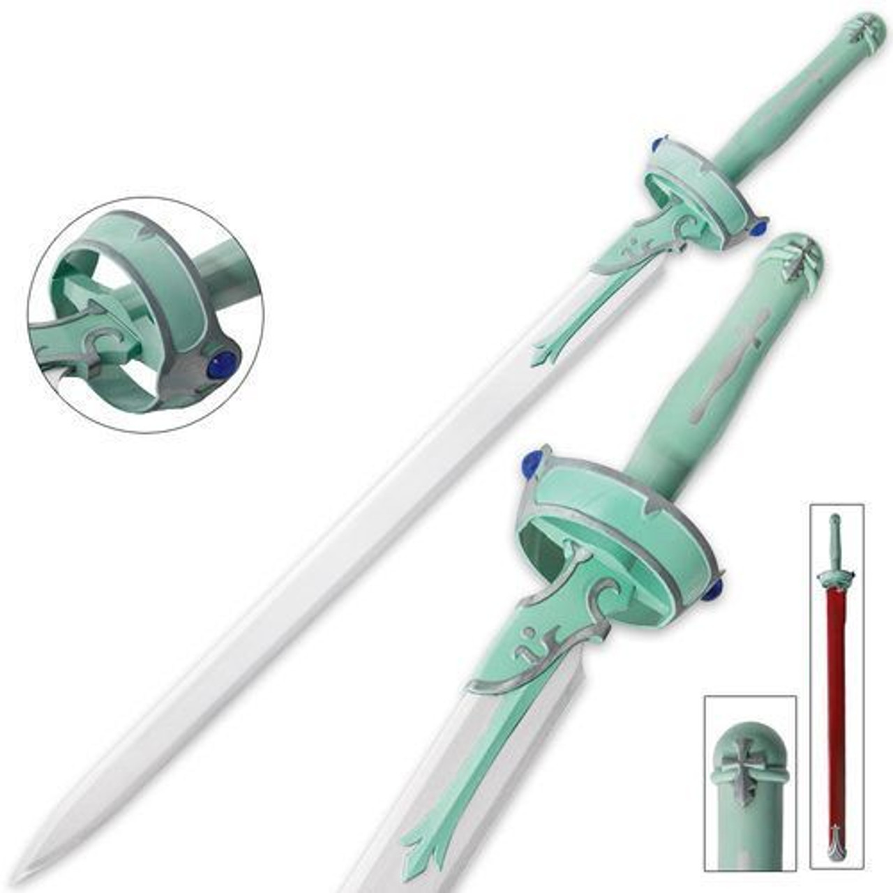 41" Asuna Yuuki Lambient Light White Carbon Steel Sword