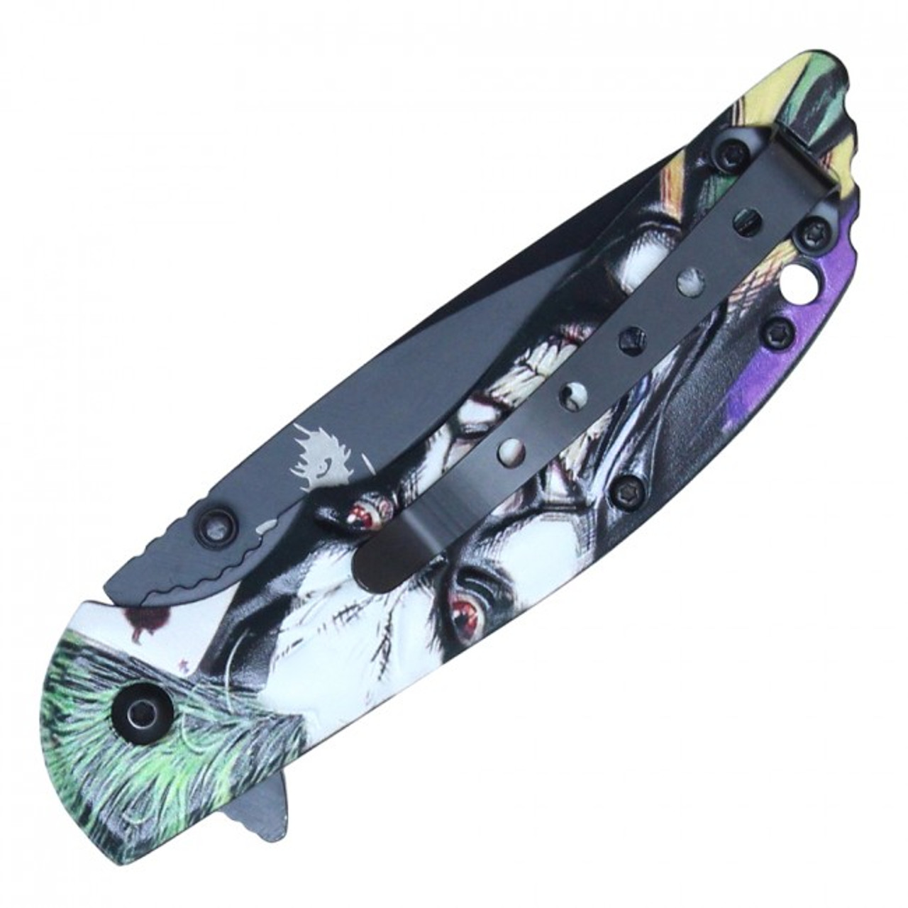 8” ASSISTED OPEN JOKER FACE POCKET KNIFE