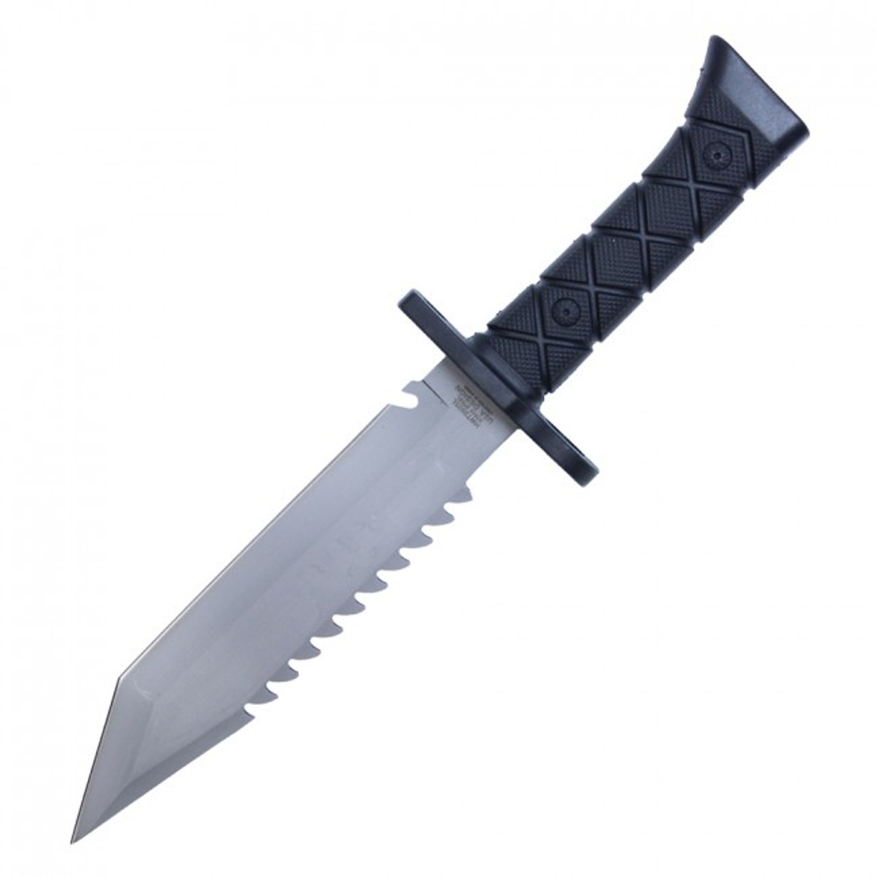 14” FIXED BLADE HUNTING KNIFE - SILVER