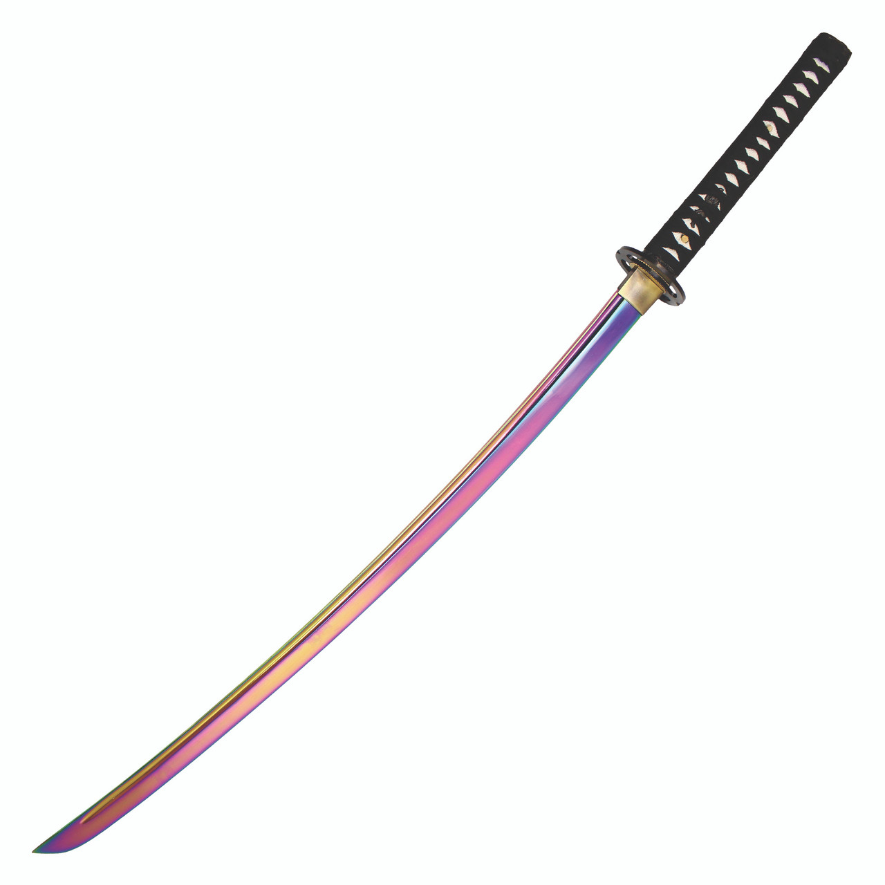 41“ SHARP Blade Katana Handmade Samurai Sword w/ Musashi Tsuba & Scab