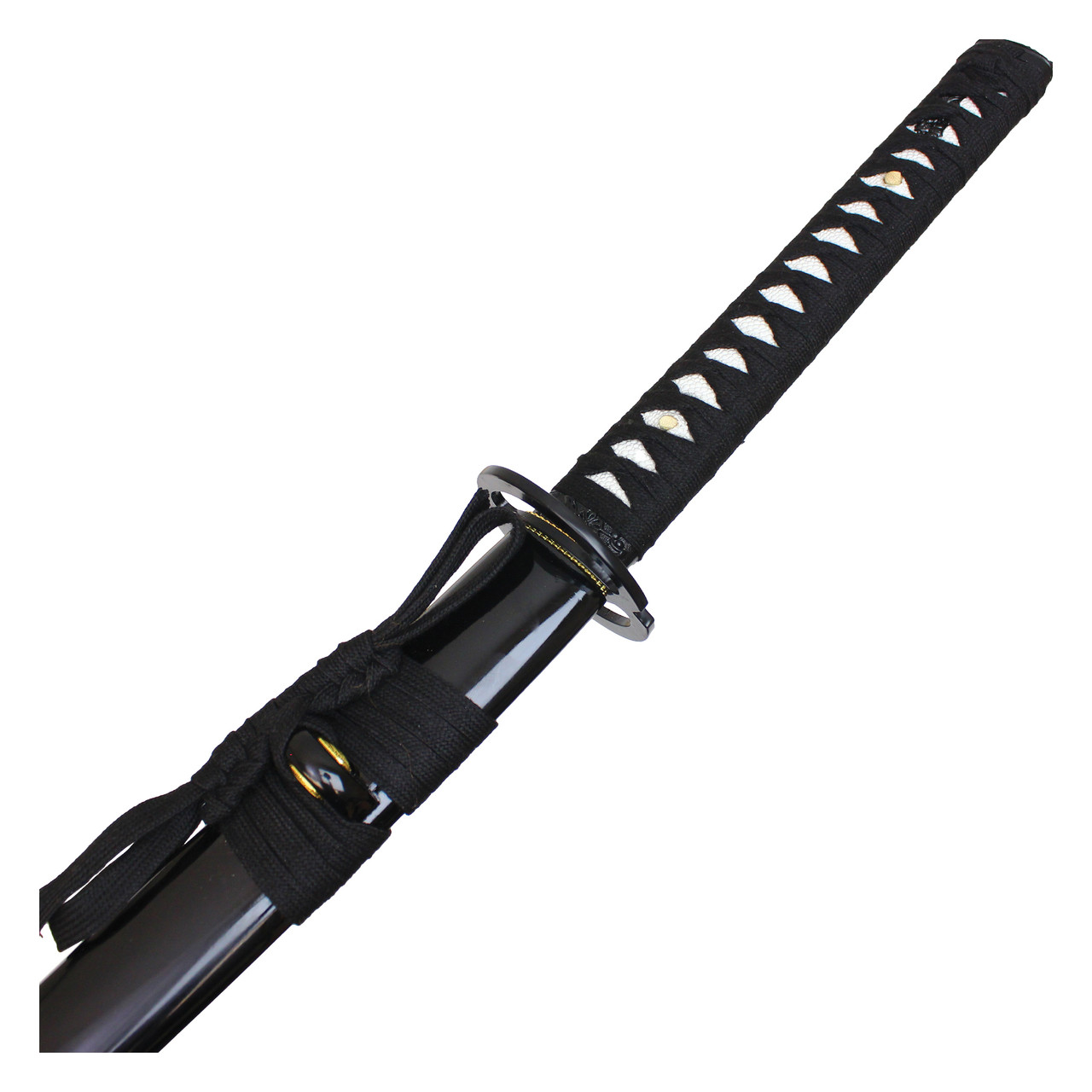 41“ SHARP Blade Katana Handmade Samurai Sword w/ Musashi Tsuba & Scab - Red