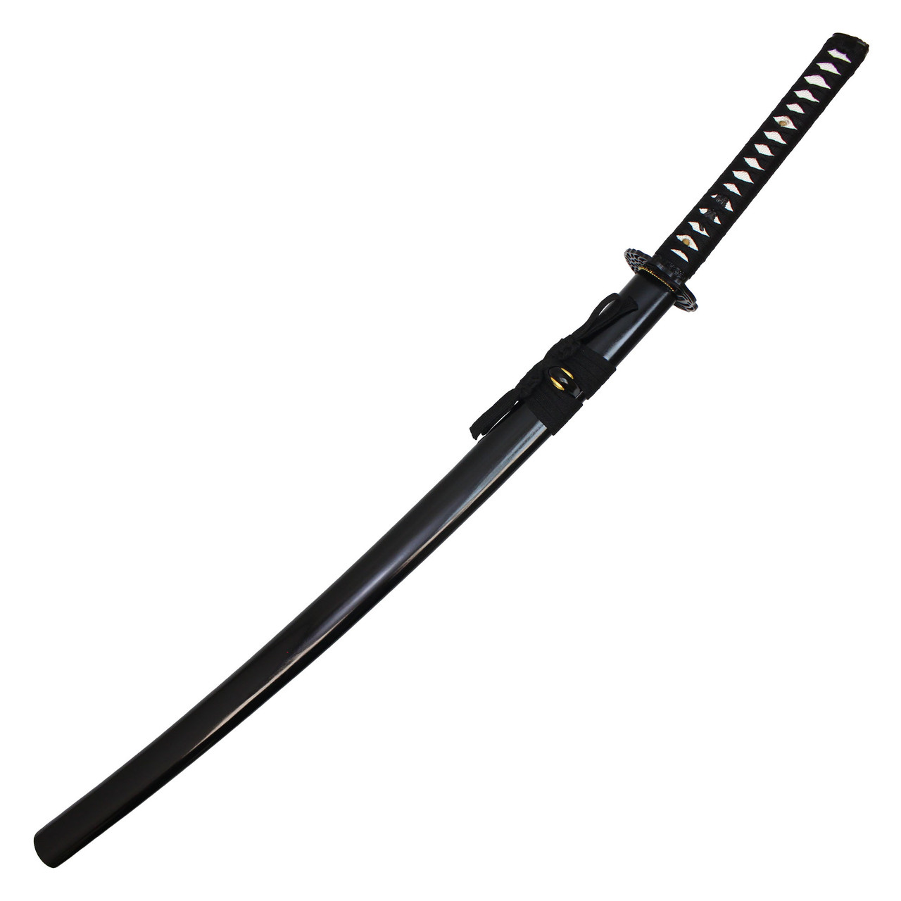 41“ DAMACUS SHARP Blade Katana Handmade Samurai Sword w/ Crane Tsuba - Blue