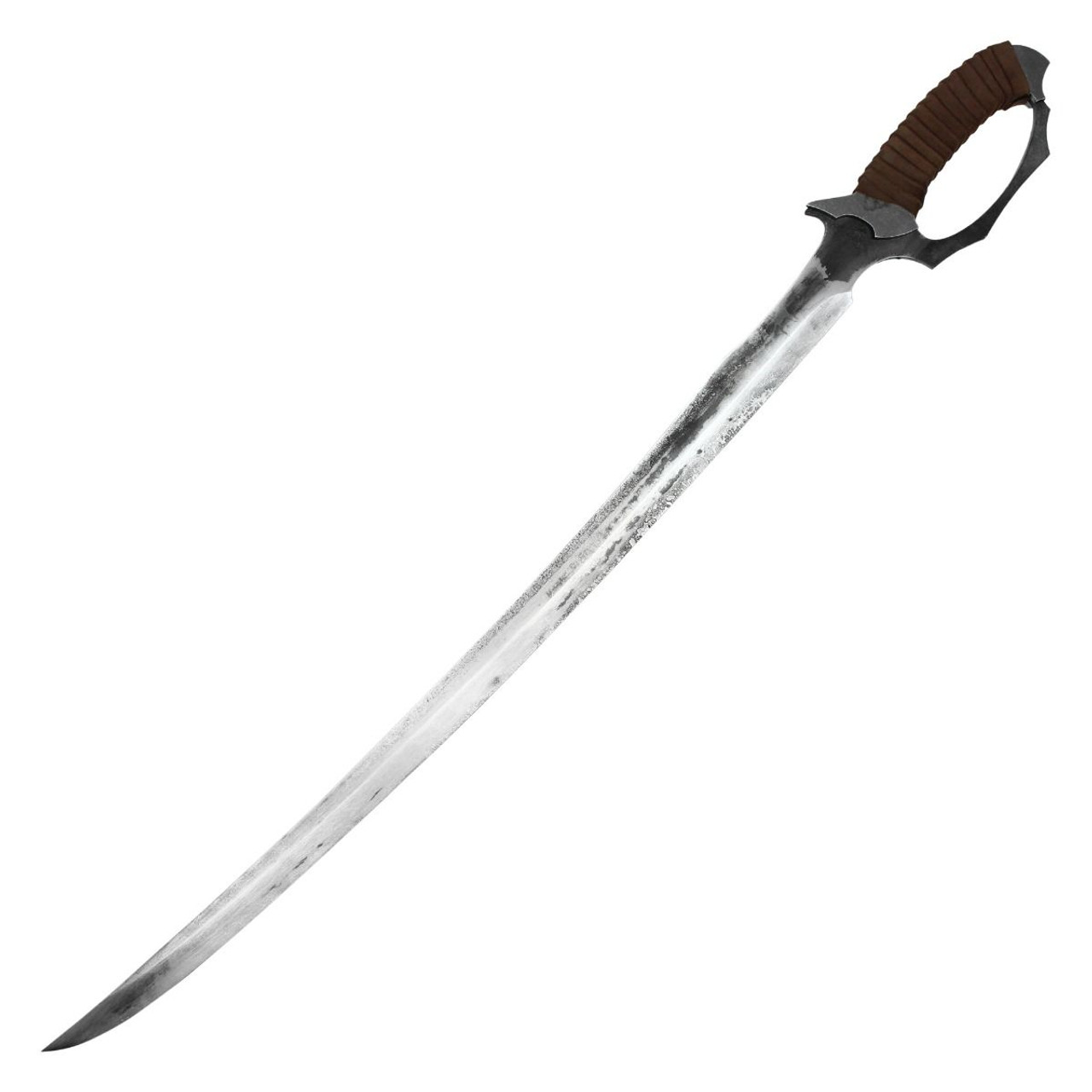 33" Manganese Steel Battle Ready Sword W/ Leather Sheath