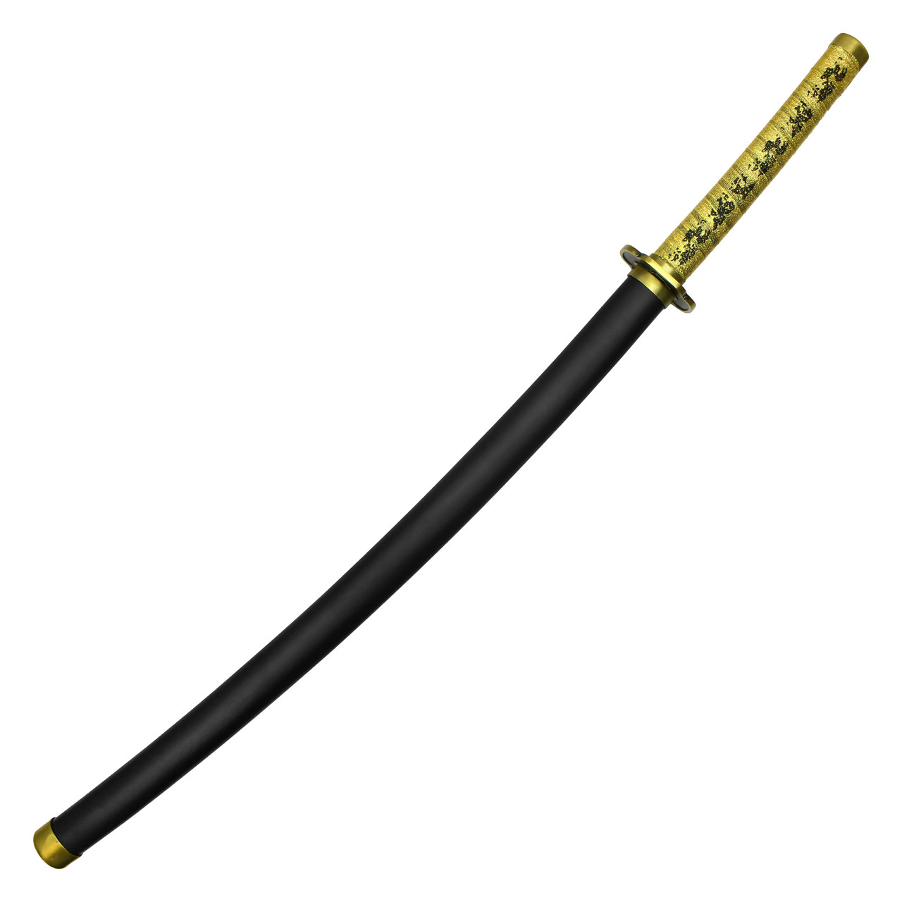 41" Replica Anime Gold Katana Red Flame