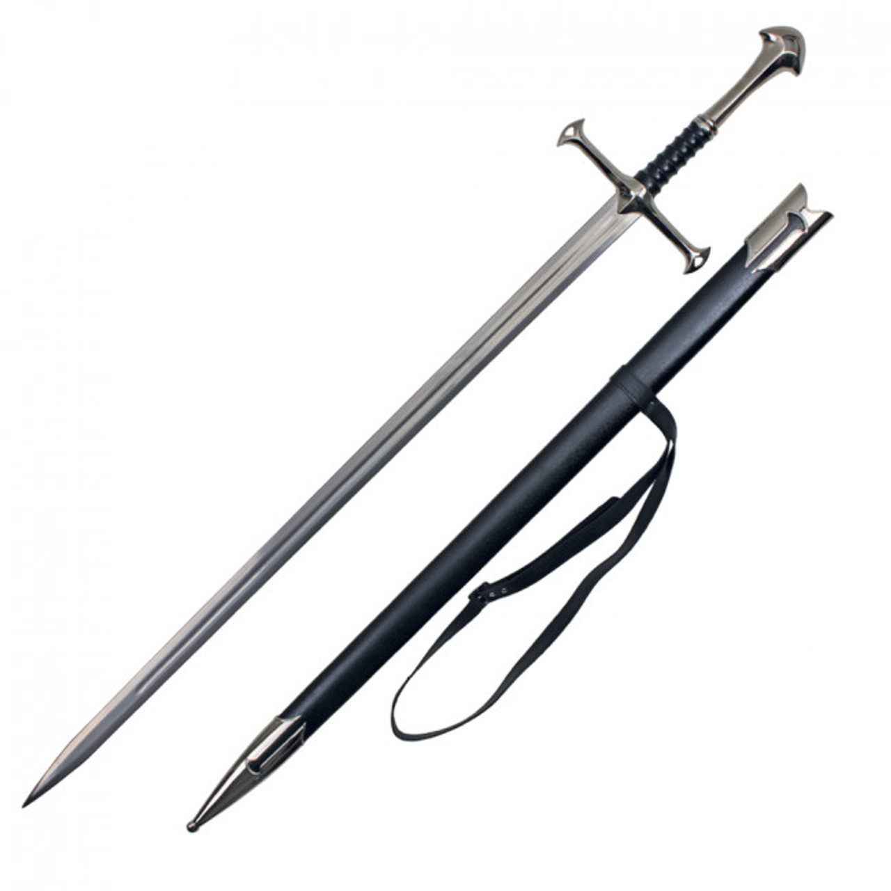 Medieval Anduril Two-Handed Great Sword With Scabbard