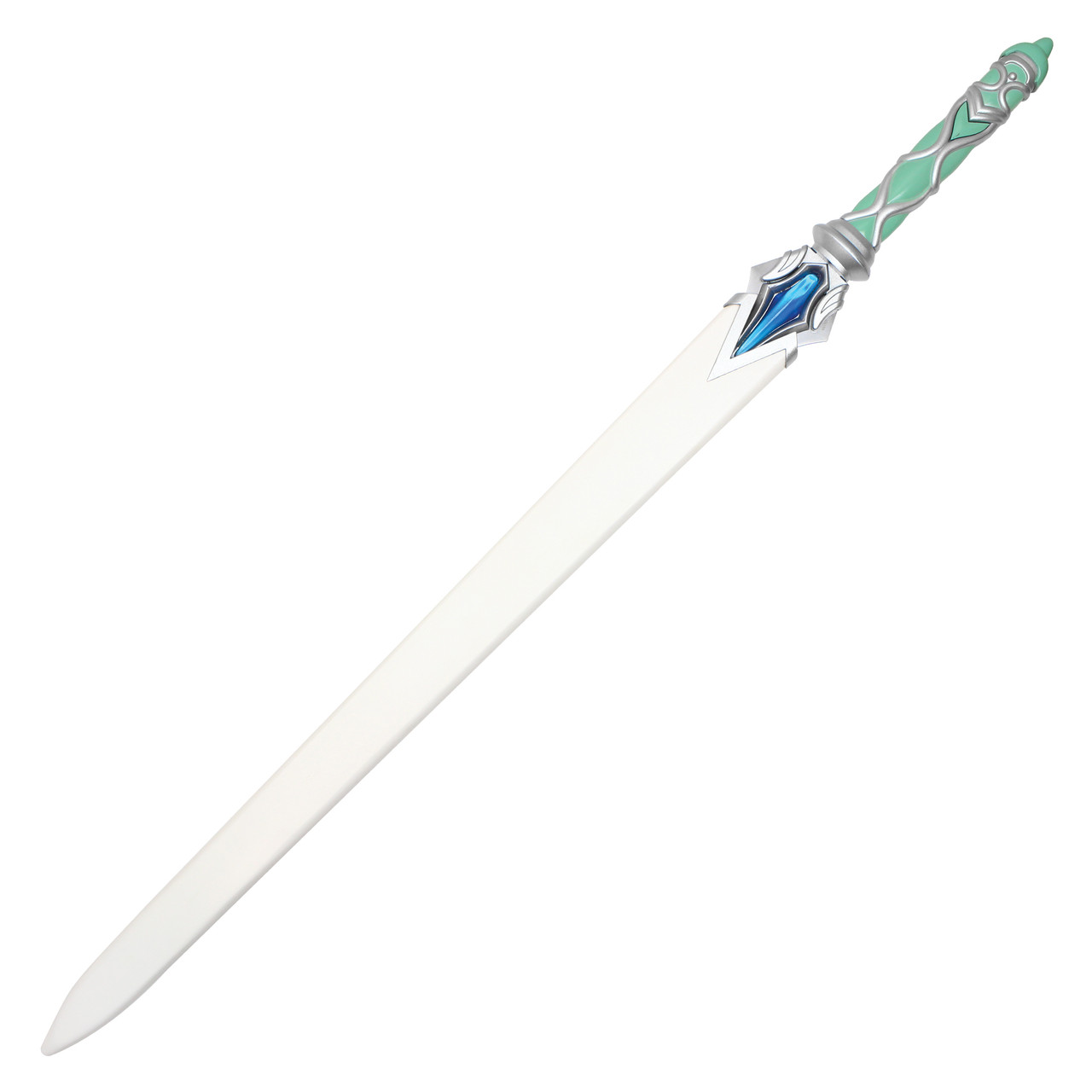 42" Replica Anime White Hybrid Rapier Sword w/ Wood Sheath