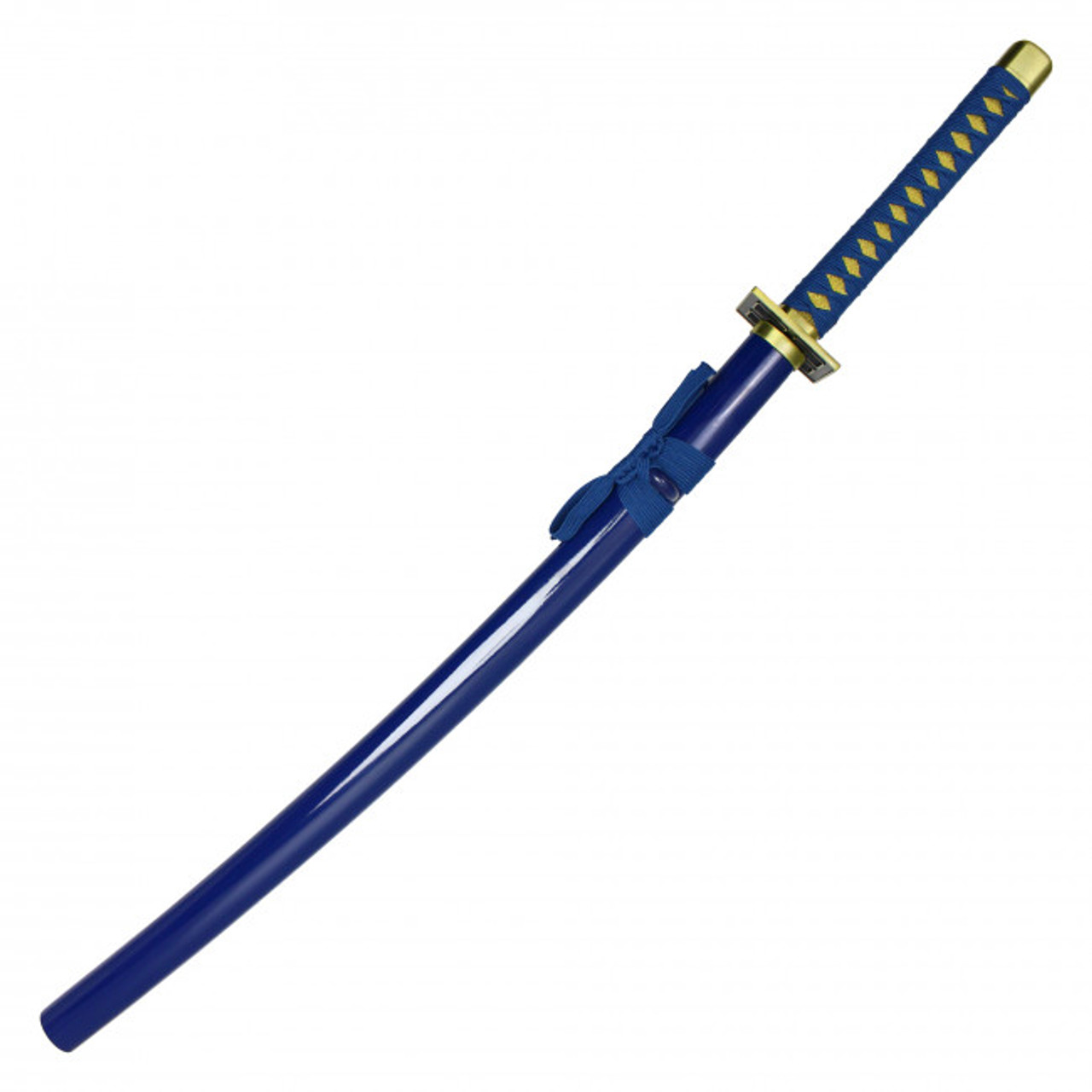 38" Sword w/ Blue Hilt Handle and Blue Saya