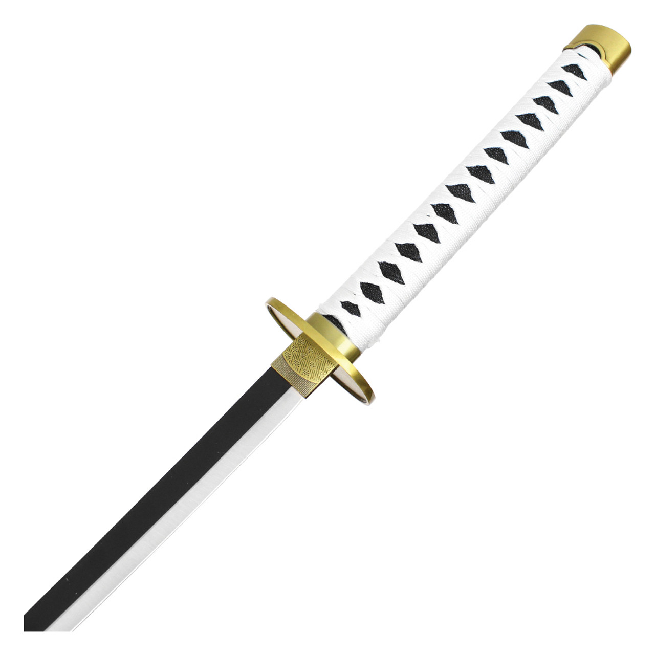 38" Replica White Katana w/ Metal Scabbard