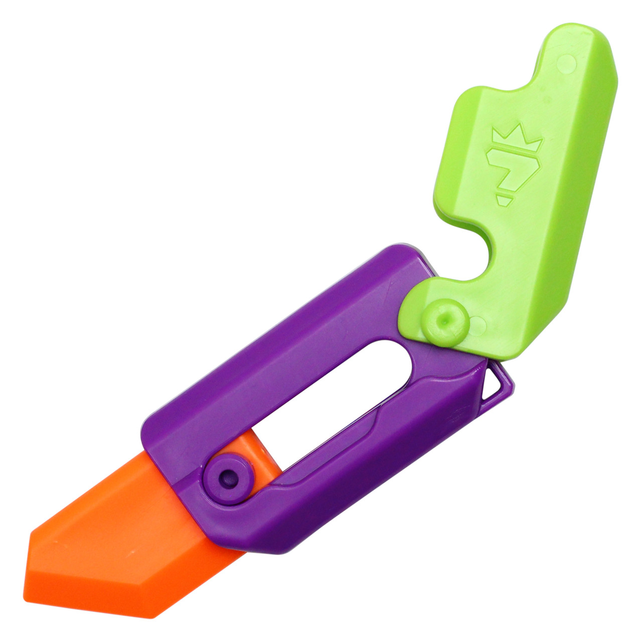 4.3" Plastic Fun Auto Open Knife - Purple