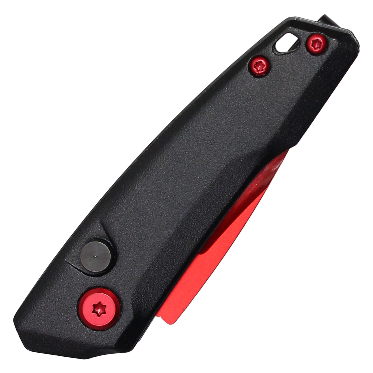 5" Atomic Push Button Knife - Red