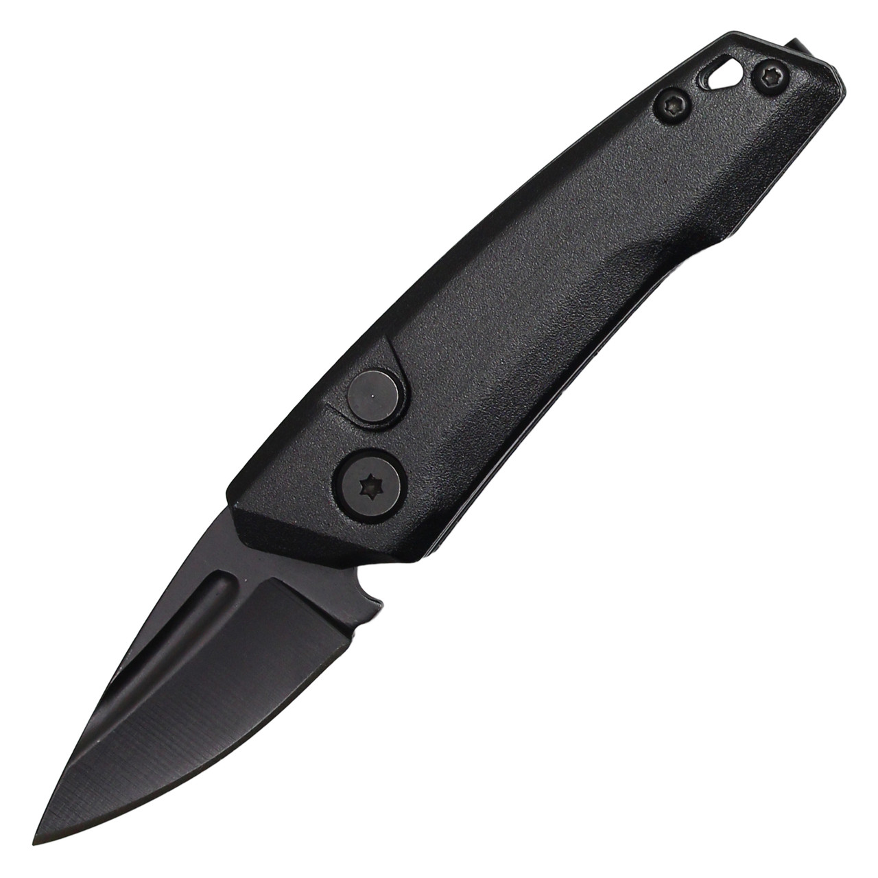 5" Atomic Push Button Knife Black