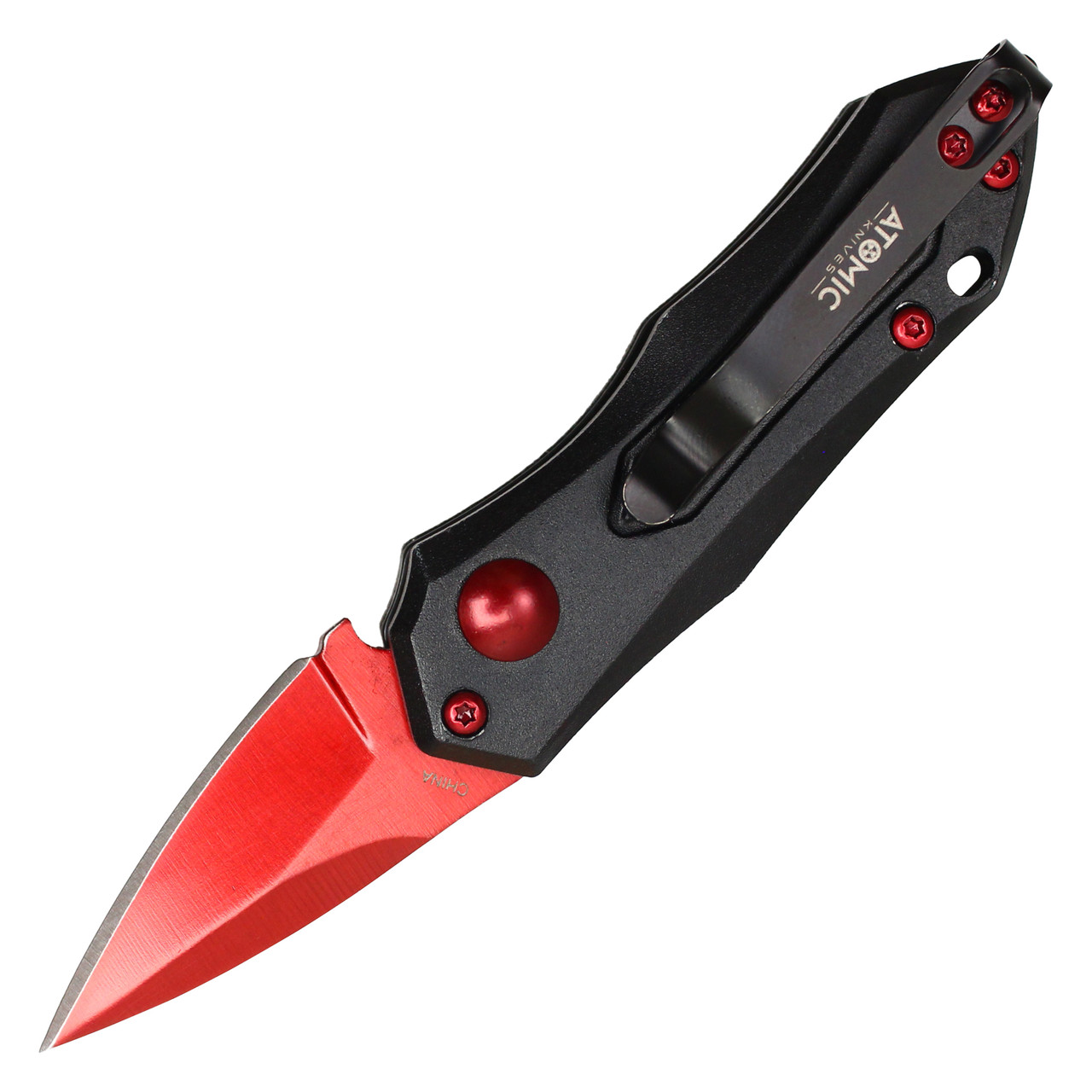 3" Closed 1.75" Blade Mini Knife - Red