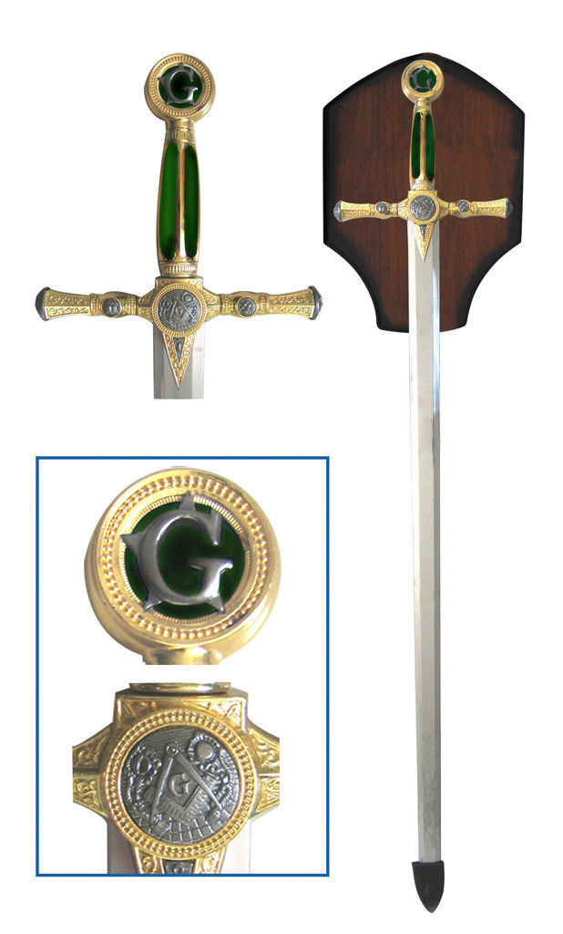 【1900‘s】”FreeMason “ Masonic Sword chain Freemason Sword with Masonic Symbols