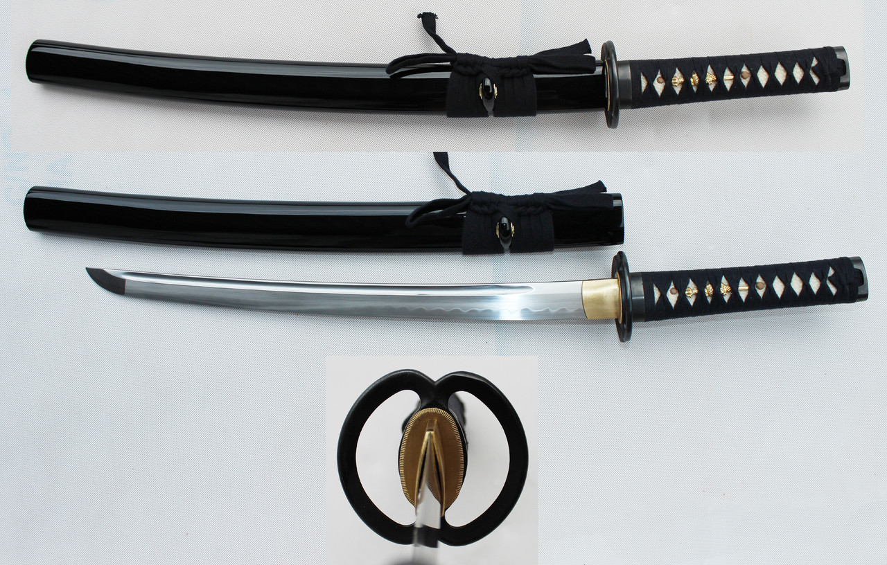 1095 Hand Forged Wakisashi Samurai Sword Shinogi Zukuri