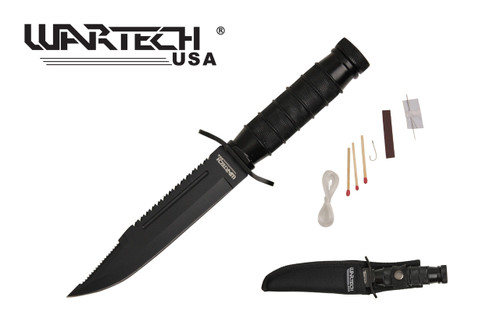  WarTech 8.75 Diving Survival Knife with Leg Strap